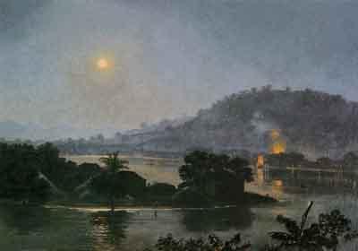 Felix-emile Taunay Lagoa Rodrigo de Freitas oil painting image